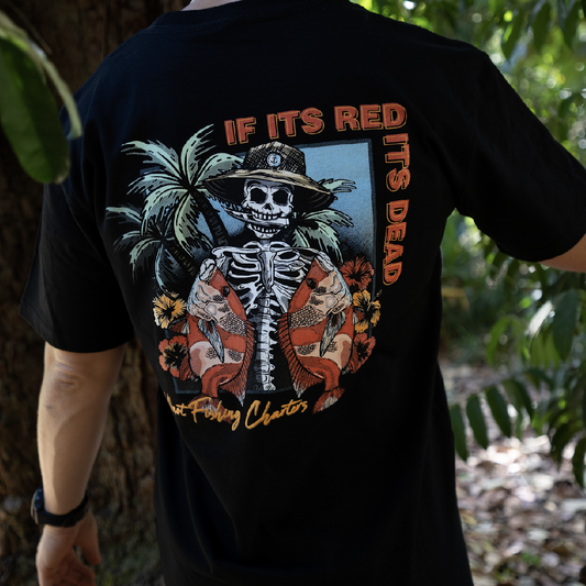 MENS RED IS DEAD TEE - BLACK